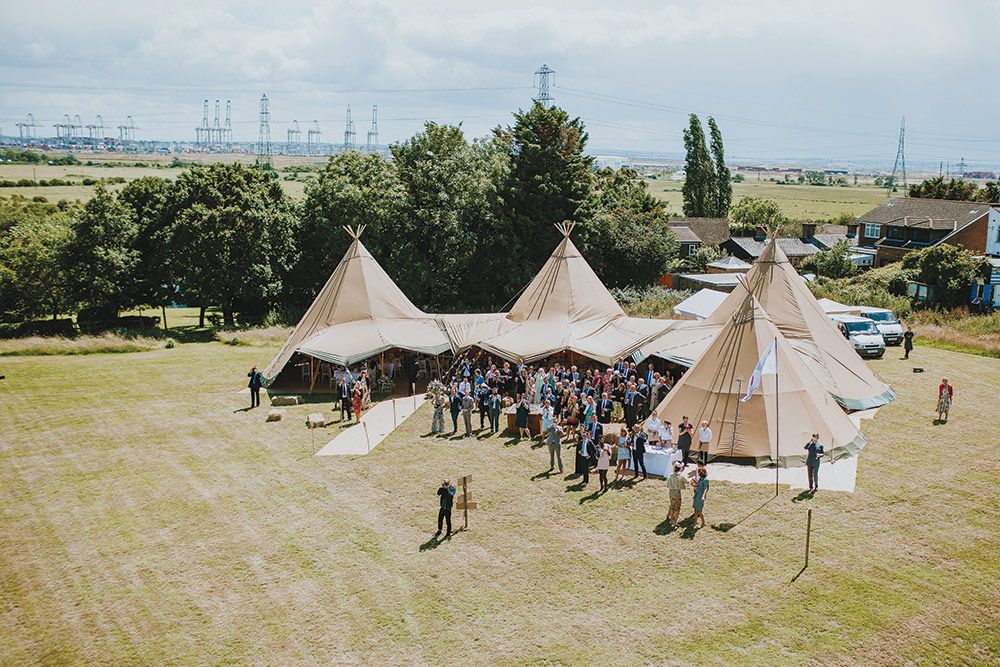 festival style tipi wedding
