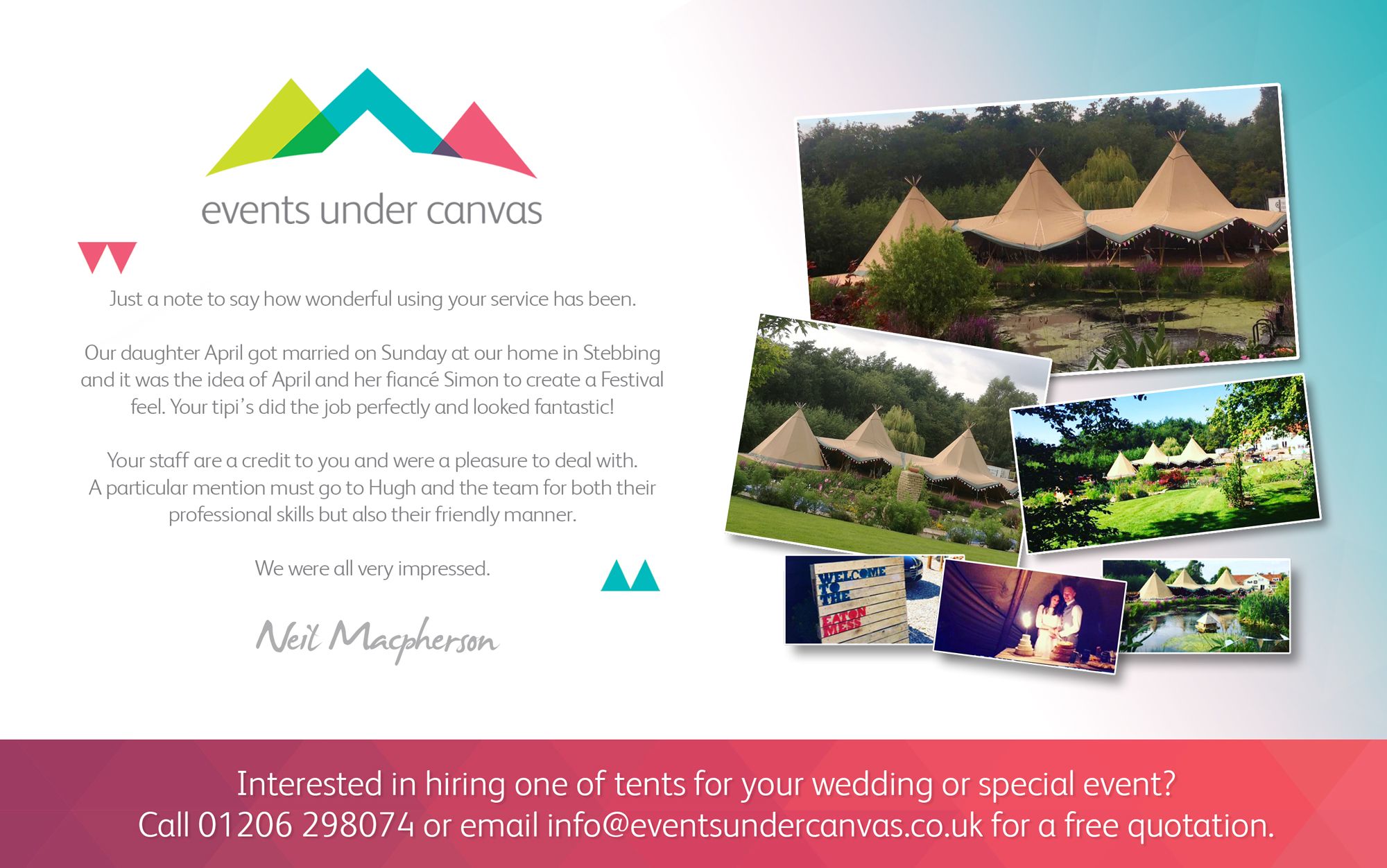 Tipi Tent Hire Review - Tents supplied from Essex throughout East Anglia