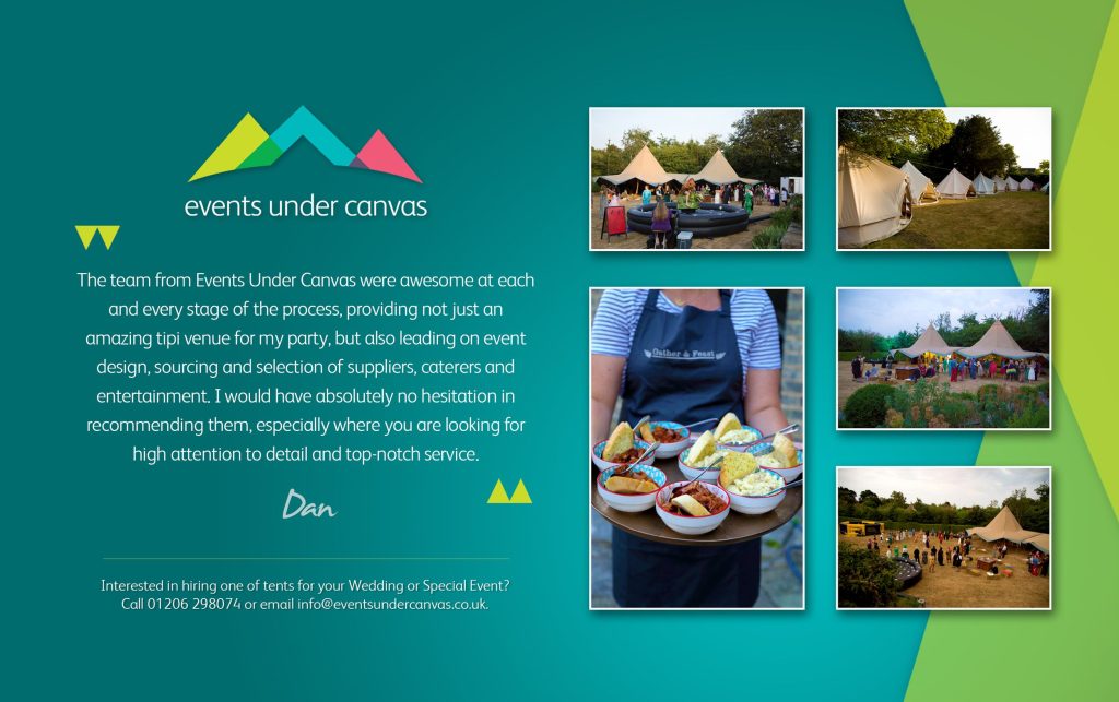Tipi Hire Review Graphic