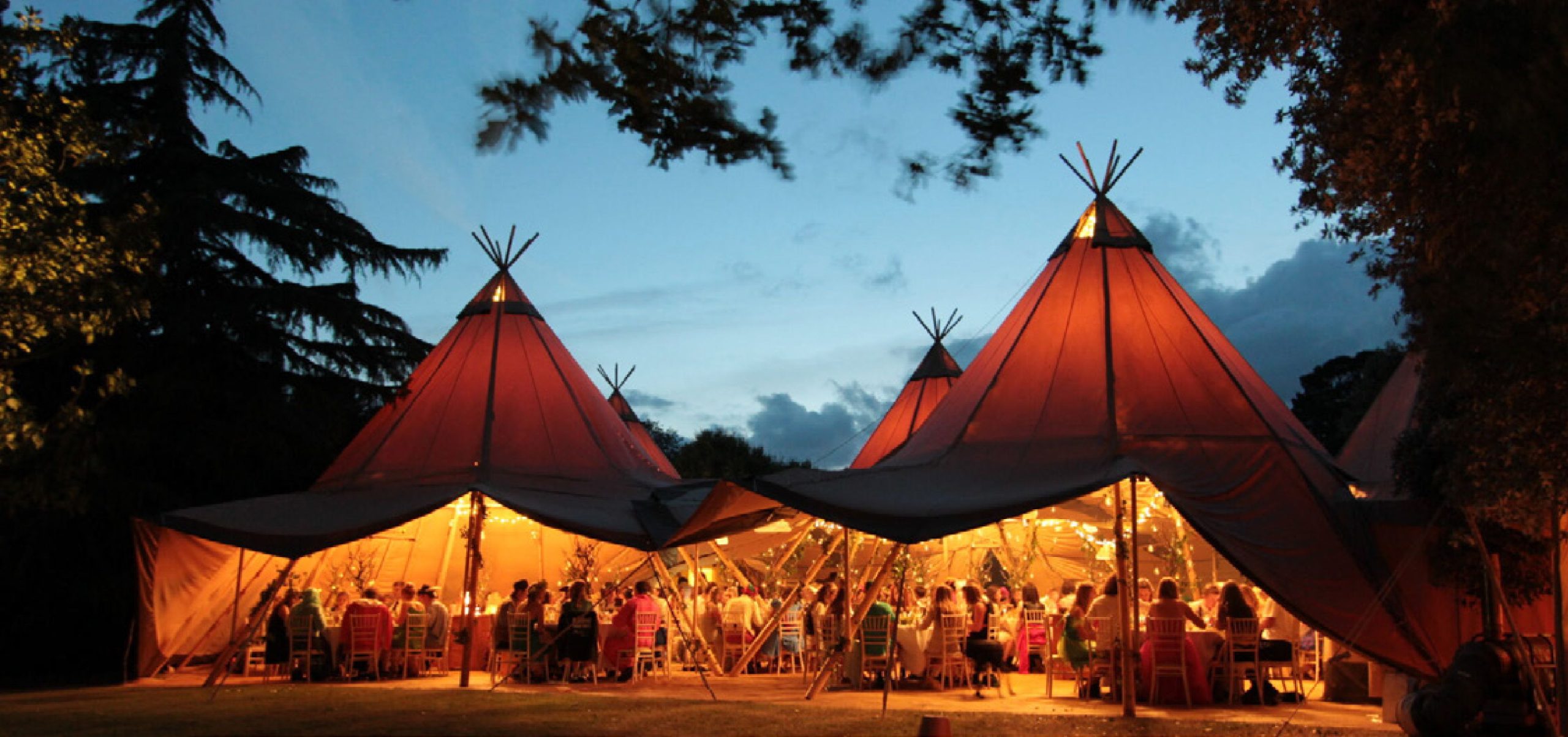 Tipi Hire at Night