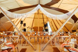 Furniture for marquee wedding