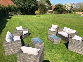 Rattan chill out furniture set