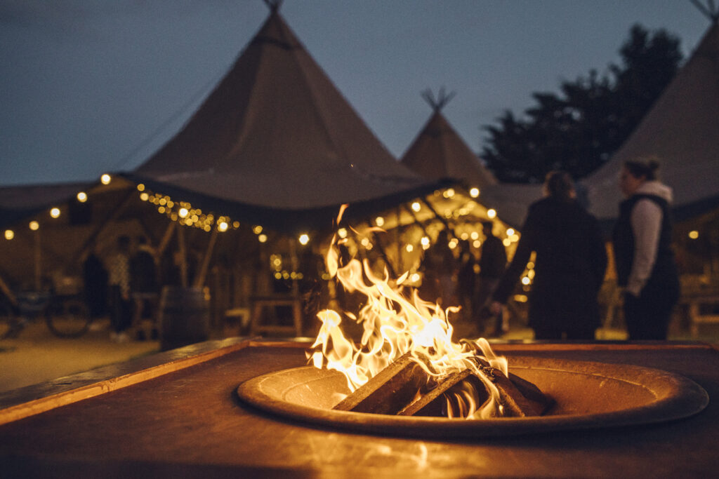 Will a Tipi Be Warm Enough In The Winter And Still Look Fabulous? tipi and fire pit